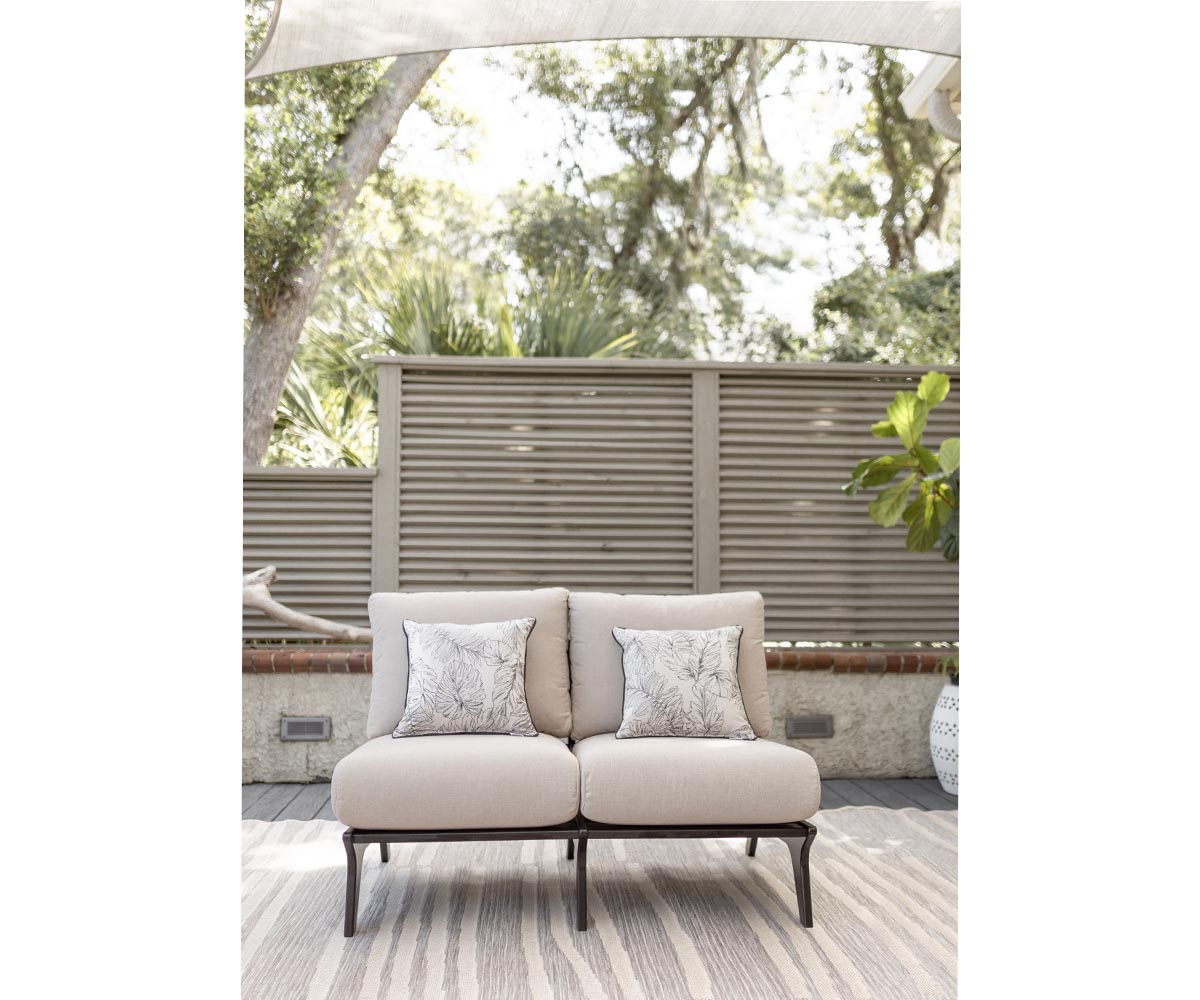 Berlin Gardens Hartley Love Seat Hartley Cushion Group A Fabric