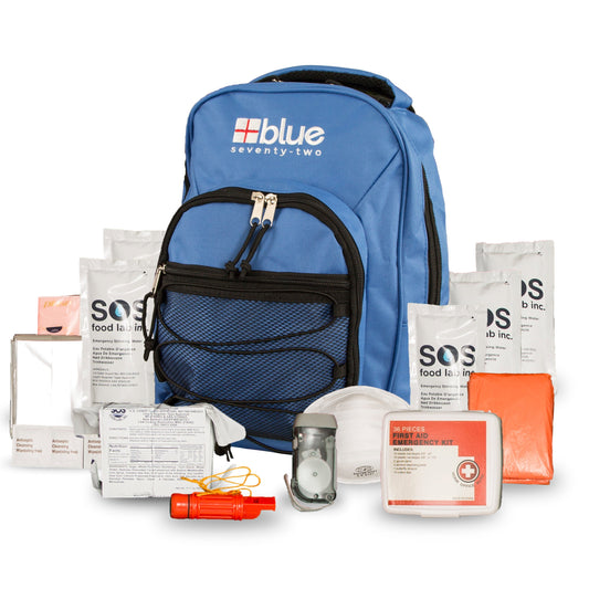 Blue Coolers Blue Seventy-Two Standard - 3 Day Emergency Kit for 1 Person