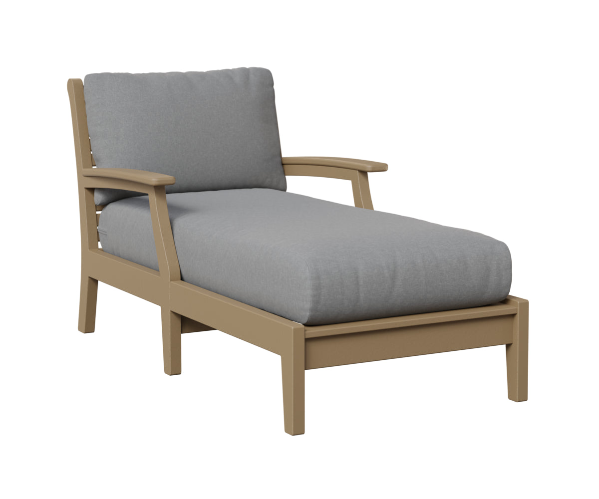 Berlin Gardens Classic Terrace Arm Chaise Lounge Group B Fabric