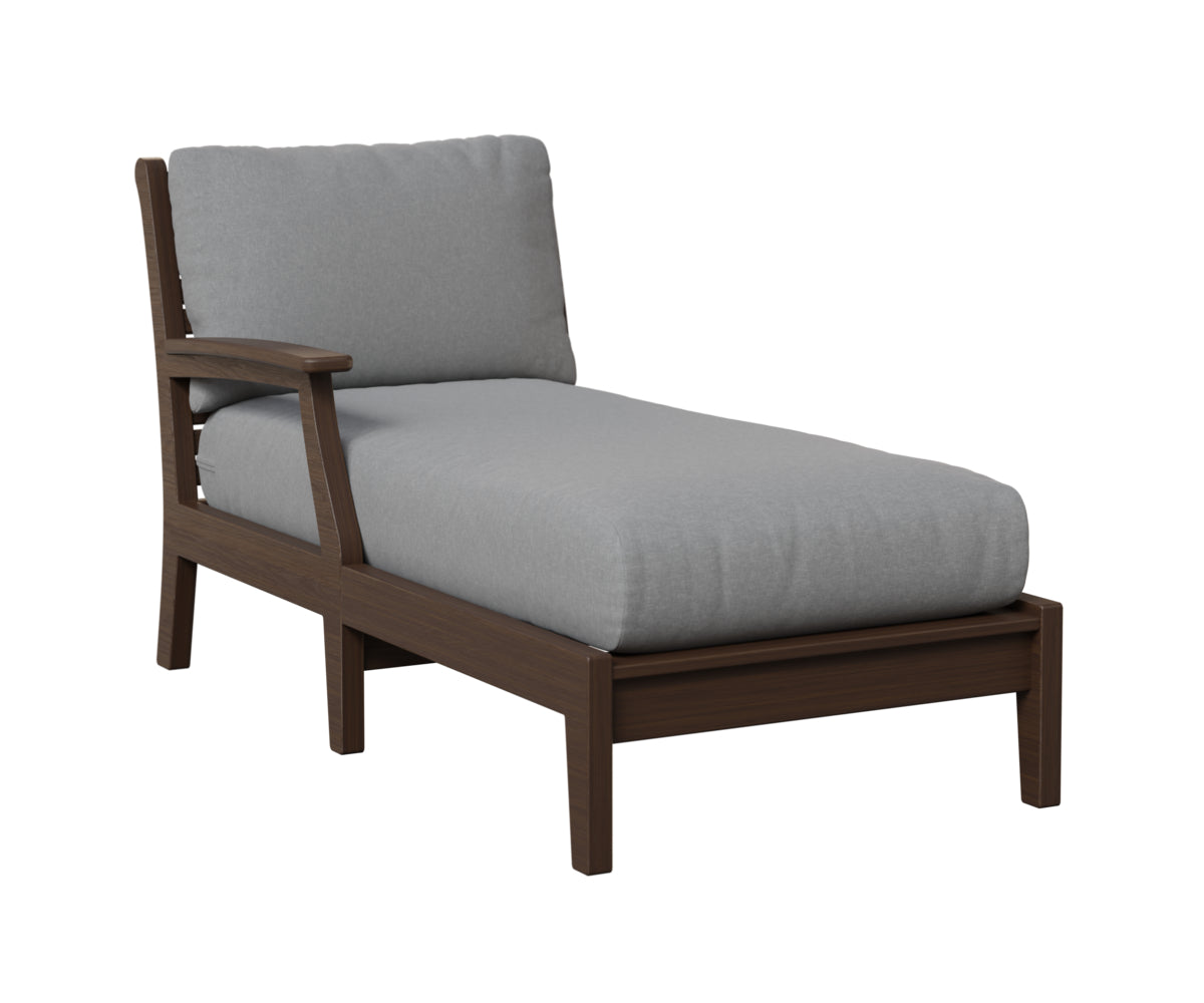 Berlin Gardens Classic Terrace Arm Chaise Lounge - Right/Left Arm Group B Fabric