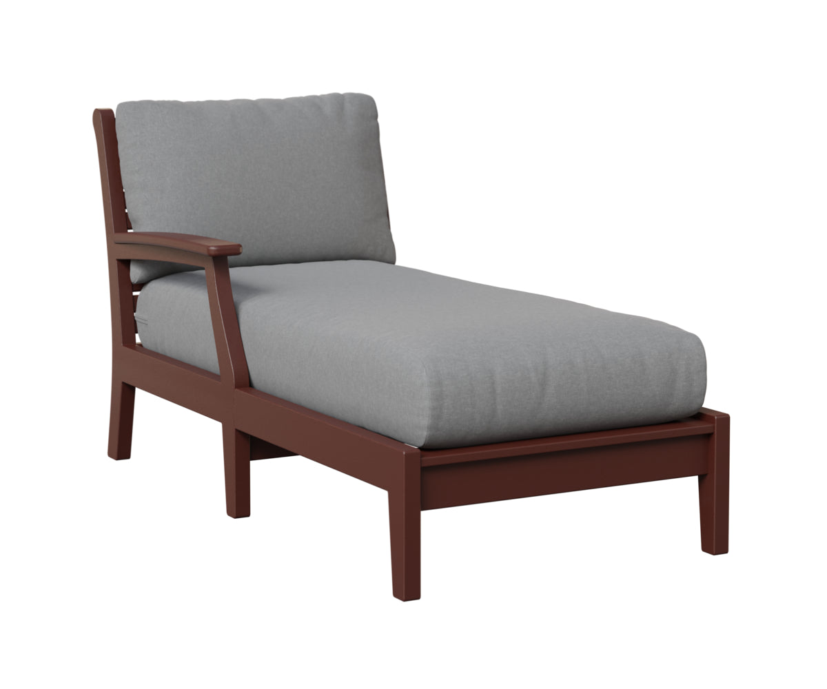 Berlin Gardens Classic Terrace Arm Chaise Lounge - Right/Left Arm Group B Fabric