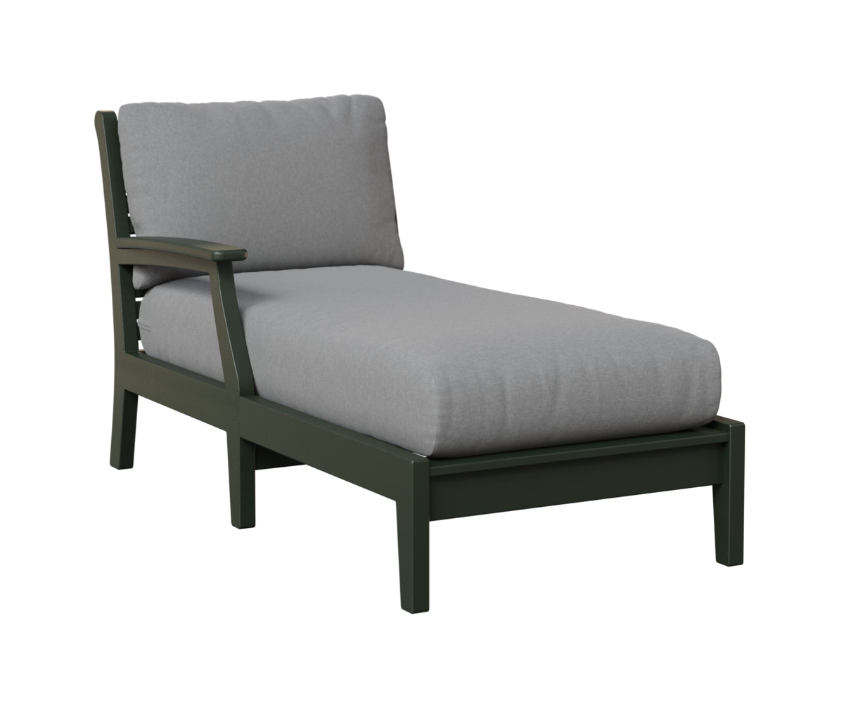 Berlin Gardens Classic Terrace Arm Chaise Lounge - Right/Left Arm Group B Fabric