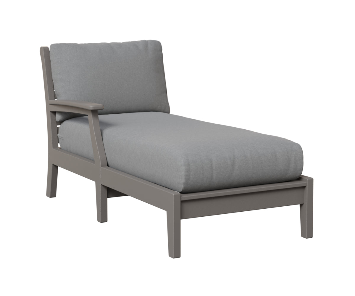 Berlin Gardens Classic Terrace Arm Chaise Lounge - Right/Left Arm Group B Fabric