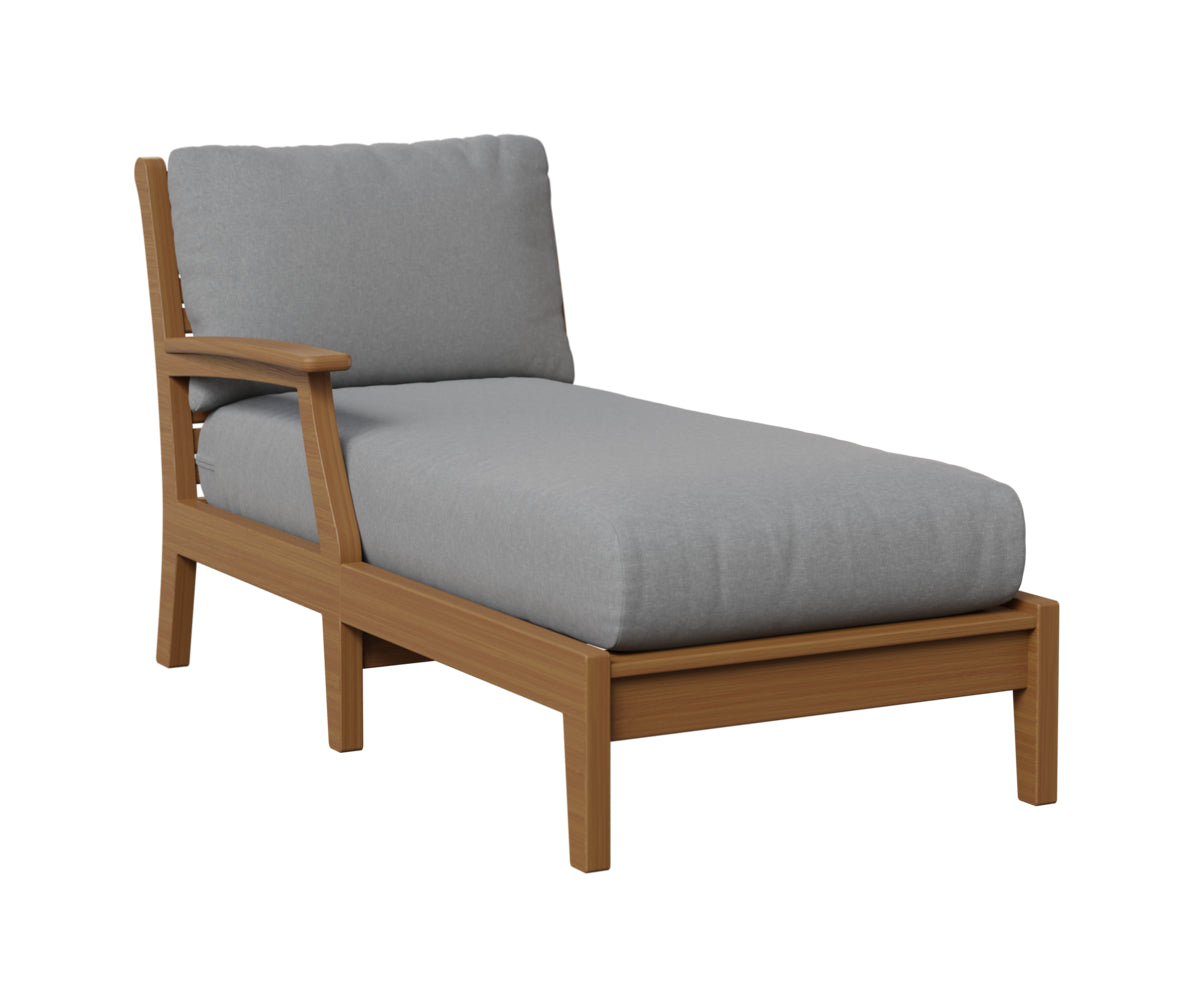 Berlin Gardens Classic Terrace Arm Chaise Lounge - Right/Left Arm Group B Fabric