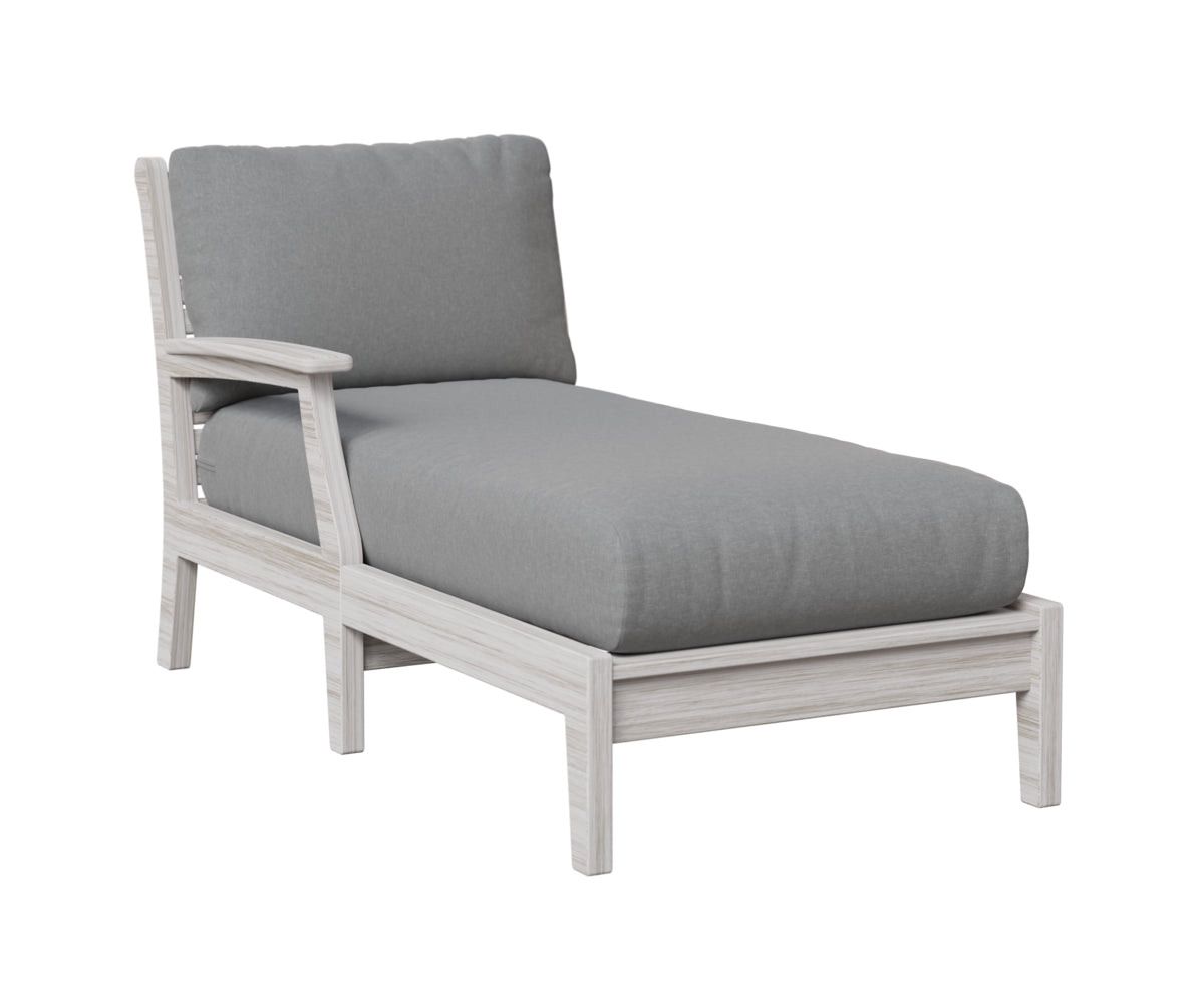 Berlin Gardens Classic Terrace Arm Chaise Lounge - Right/Left Arm Group B Fabric