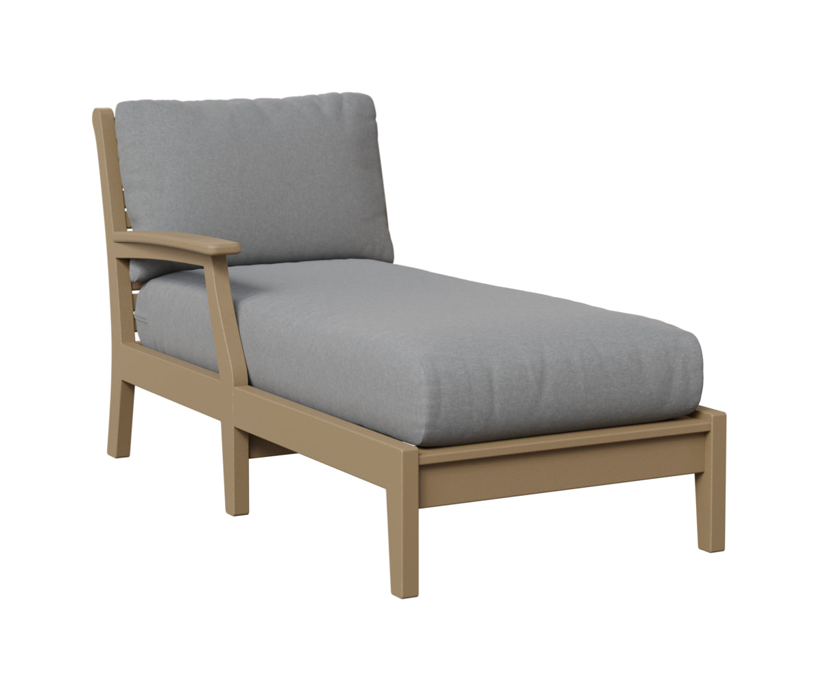 Berlin Gardens Classic Terrace Arm Chaise Lounge - Right/Left Arm Group B Fabric