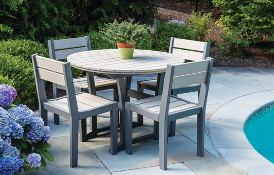 Seaside Casual Coastline Café Round Dining Table