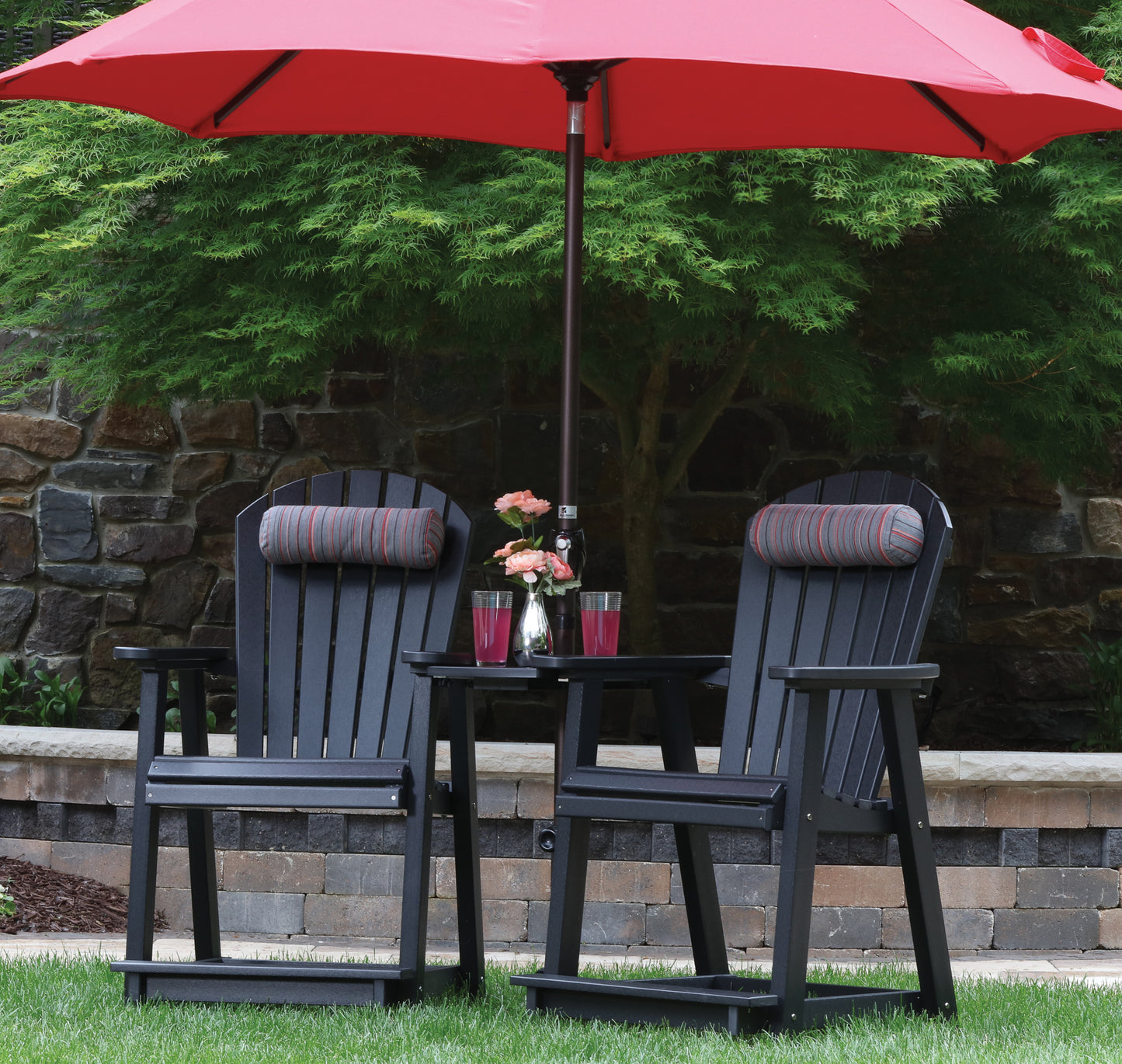 Berlin Gardens Comfo Back Adirondack Deck Chair