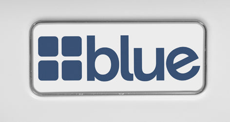 Blue Coolers Parts - Replacement Logo Decal for Front of Cooler