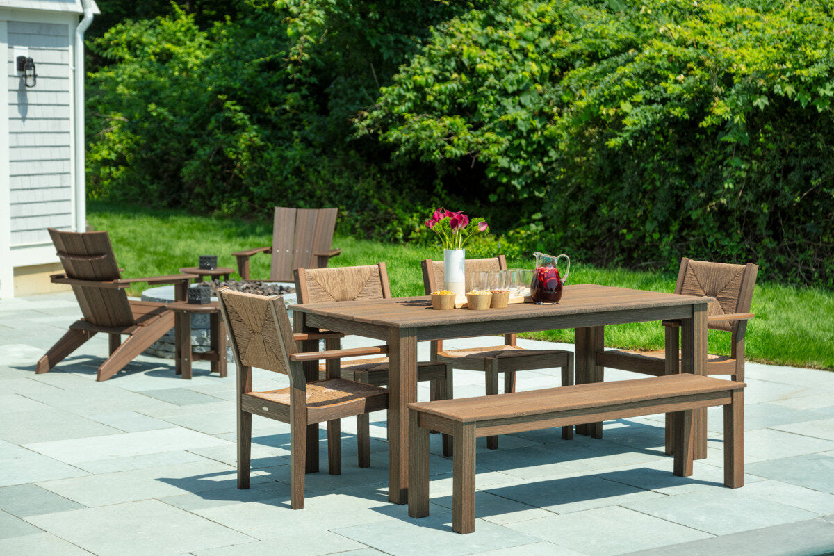 Seaside Casual Greenwich 60 in. Slatted Dining Bench