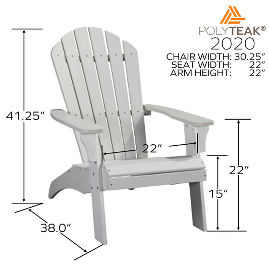 PolyTEAK King Size Adirondack Chair