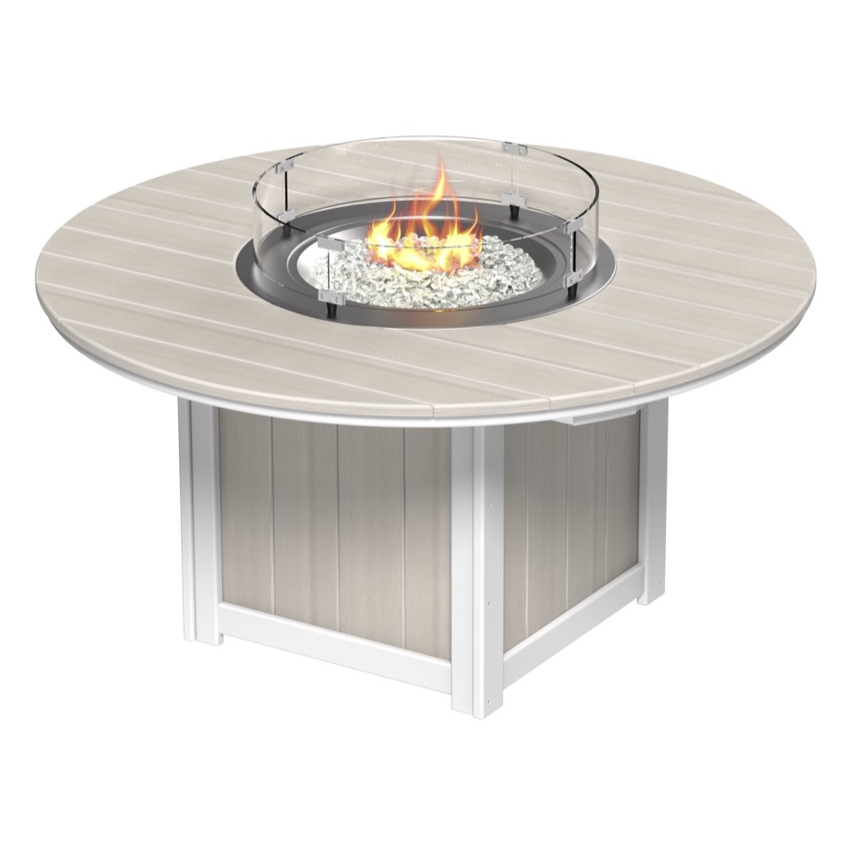 LuxCraft Poly Lumin Fire Table 60" Round