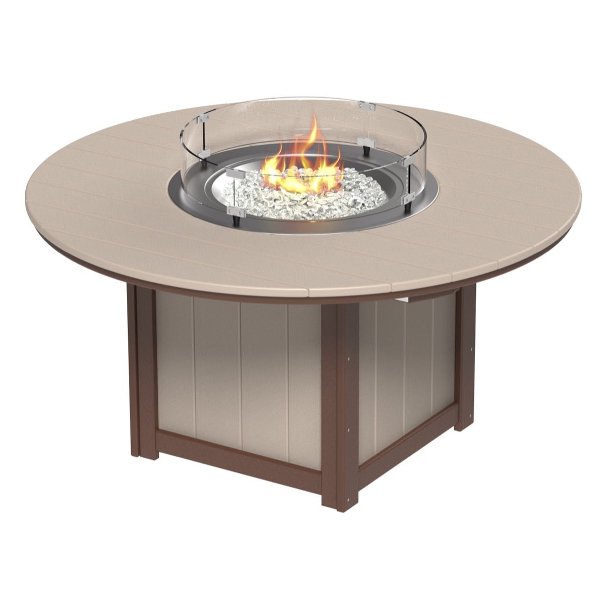 LuxCraft Poly Lumin Fire Table 60" Round