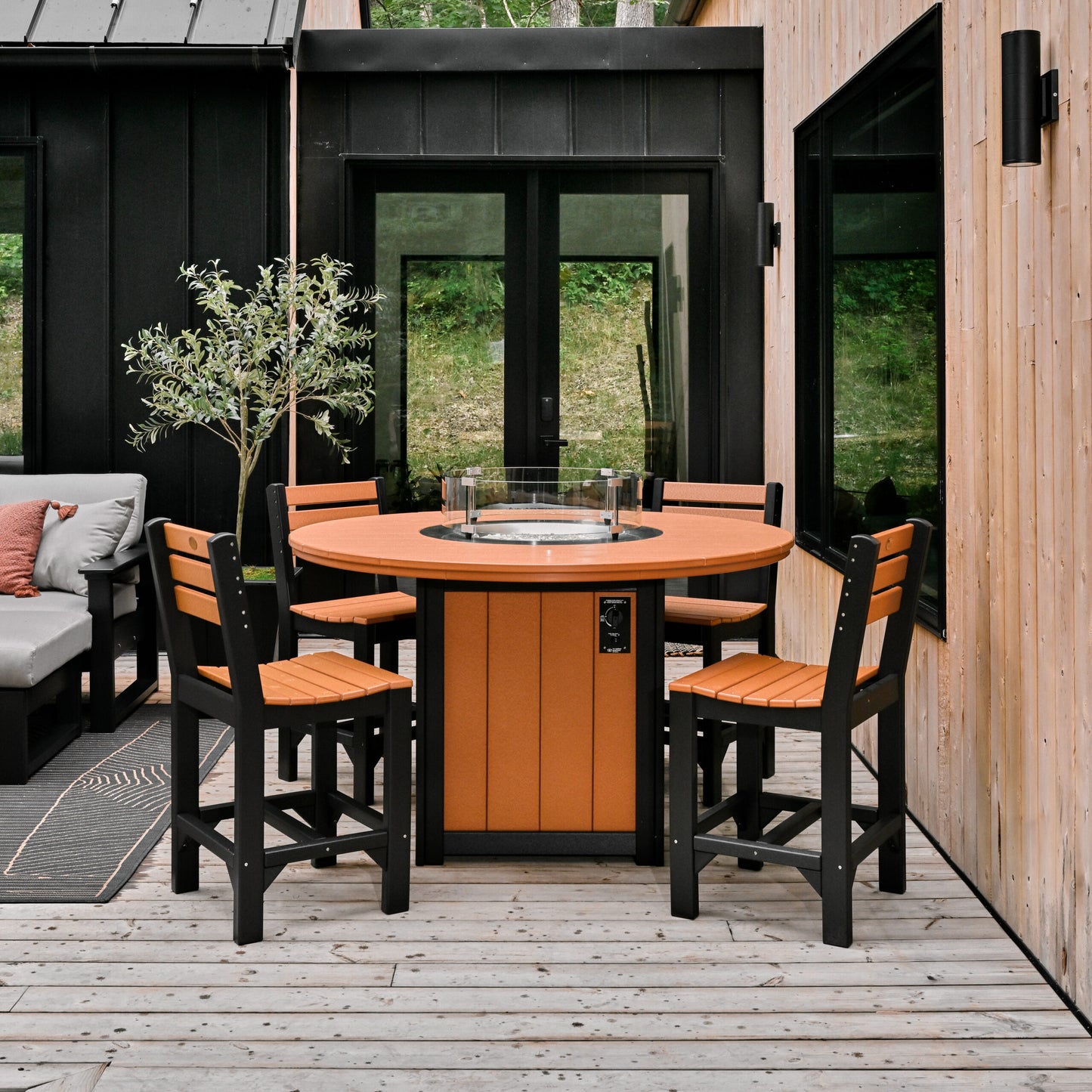 LuxCraft Poly Lumin Fire Table 60" Round
