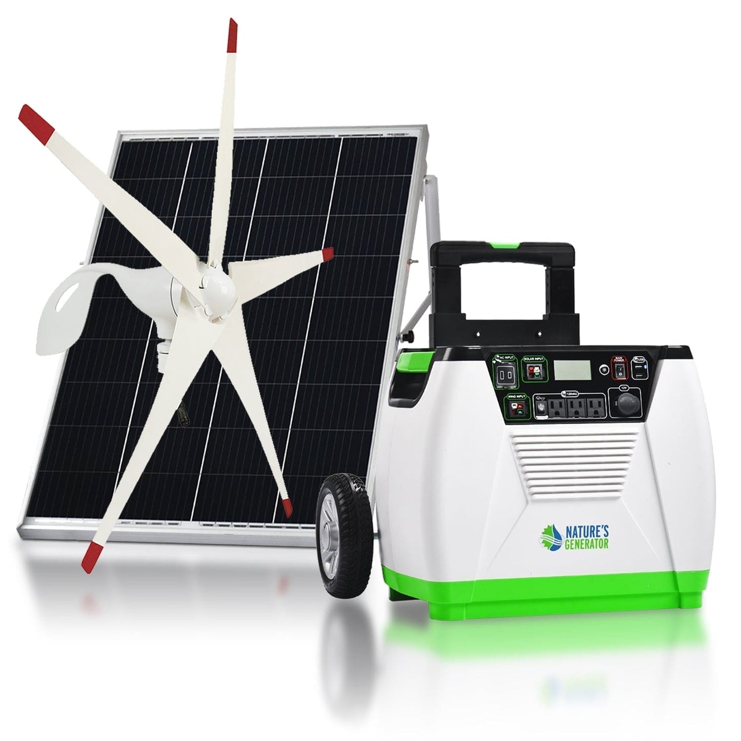 Nature's Generator Lithium 1800 Solar and Wind Generator