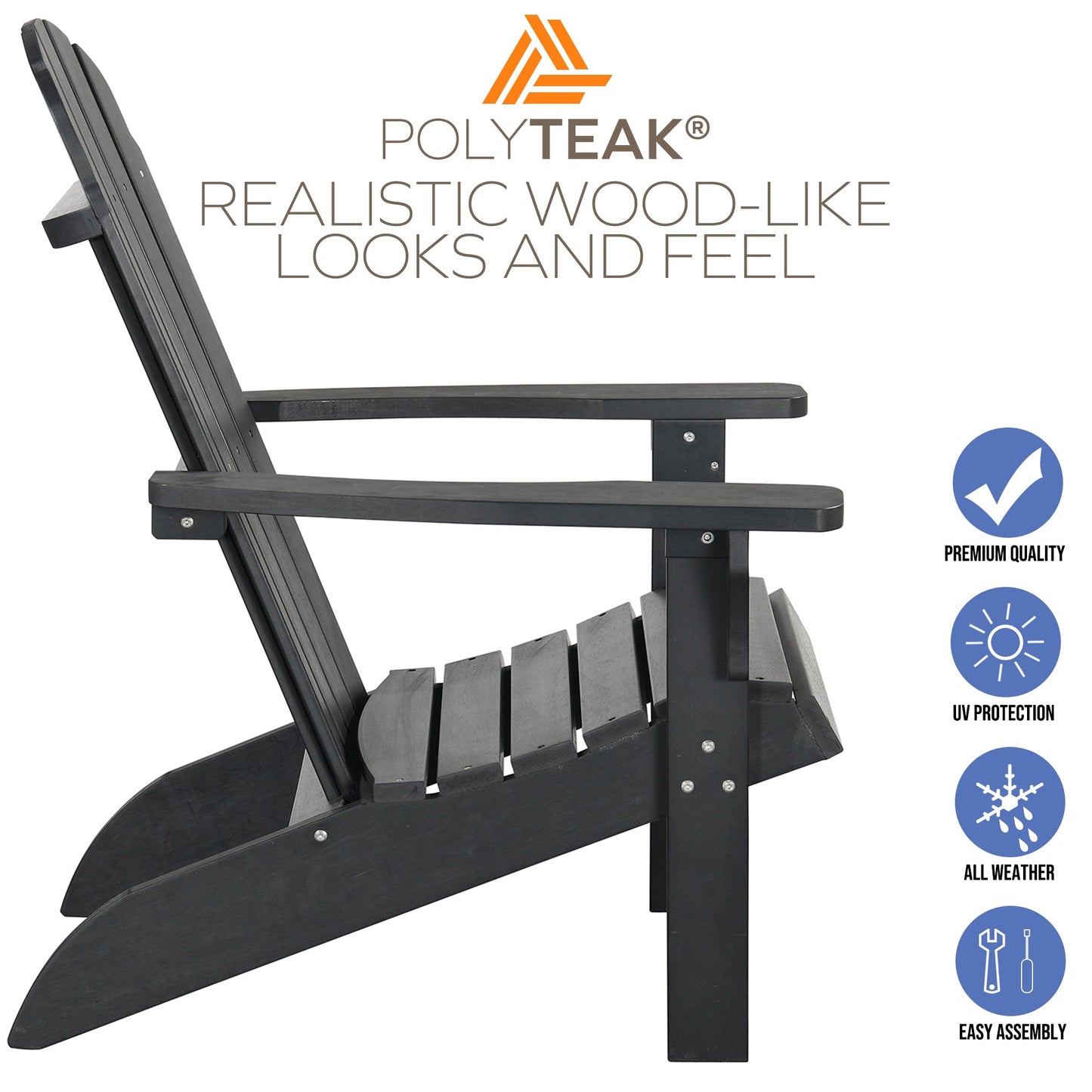 PolyTEAK Traditional Element Adirondack Chair
