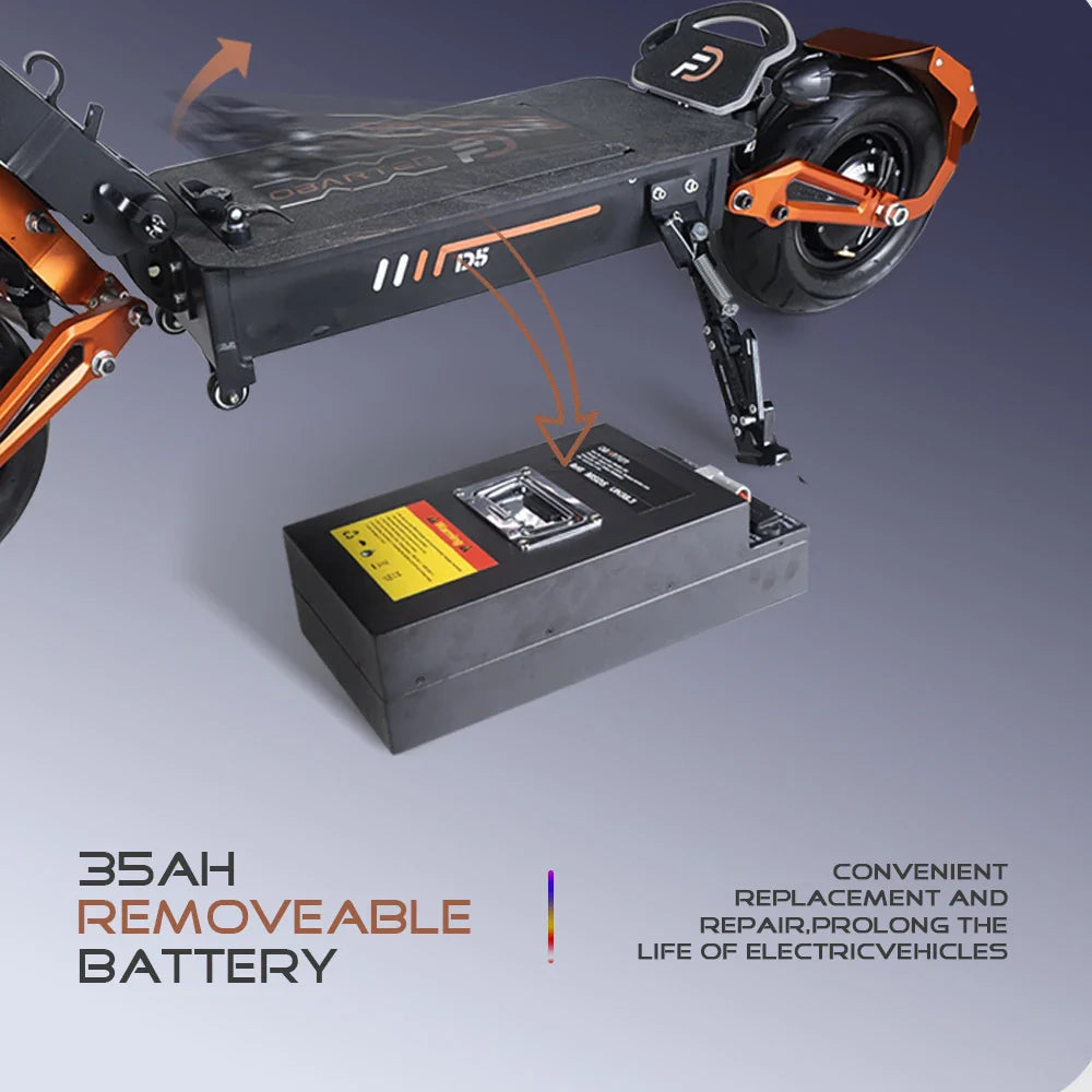 eBike Boys Obarter D5 5000W Electric Scooter - High Power, 60-100km Range