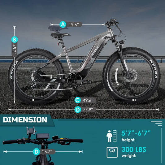 eBike Boys High-Quality eBike with 52V 750W Motor - 17AH Long Range