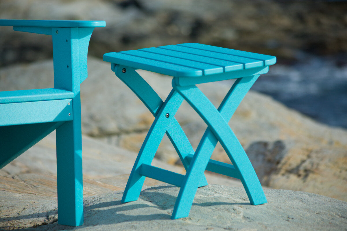 Seaside Casual Coastline Harbor View Folding Side Table