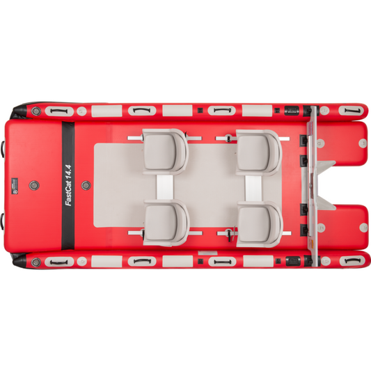 Sea Eagle FastCat14 Catamaran Pontoon Swivel Seat Canopy Package