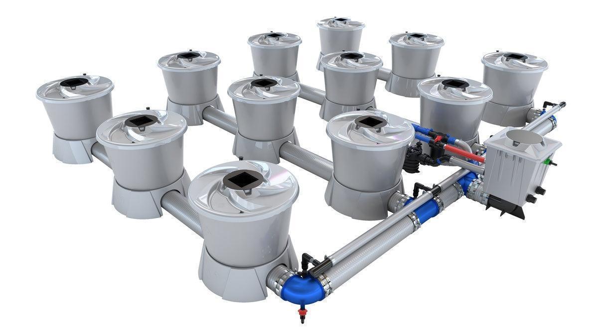 Alien Hydroponics - V-SYSTEM 12 Pot 4 Row Kit