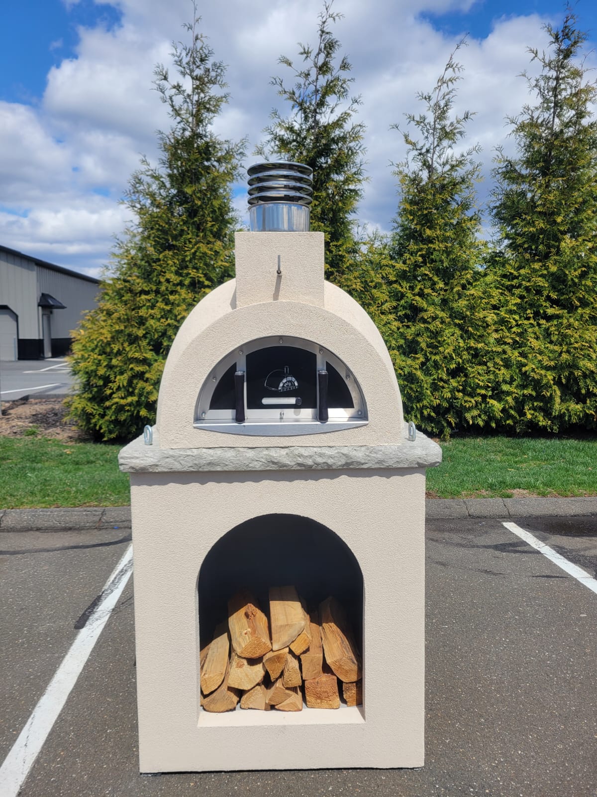 ProForno Sierra Dune with Matching Base Traditional Wood Fired Brick Pizza Oven
