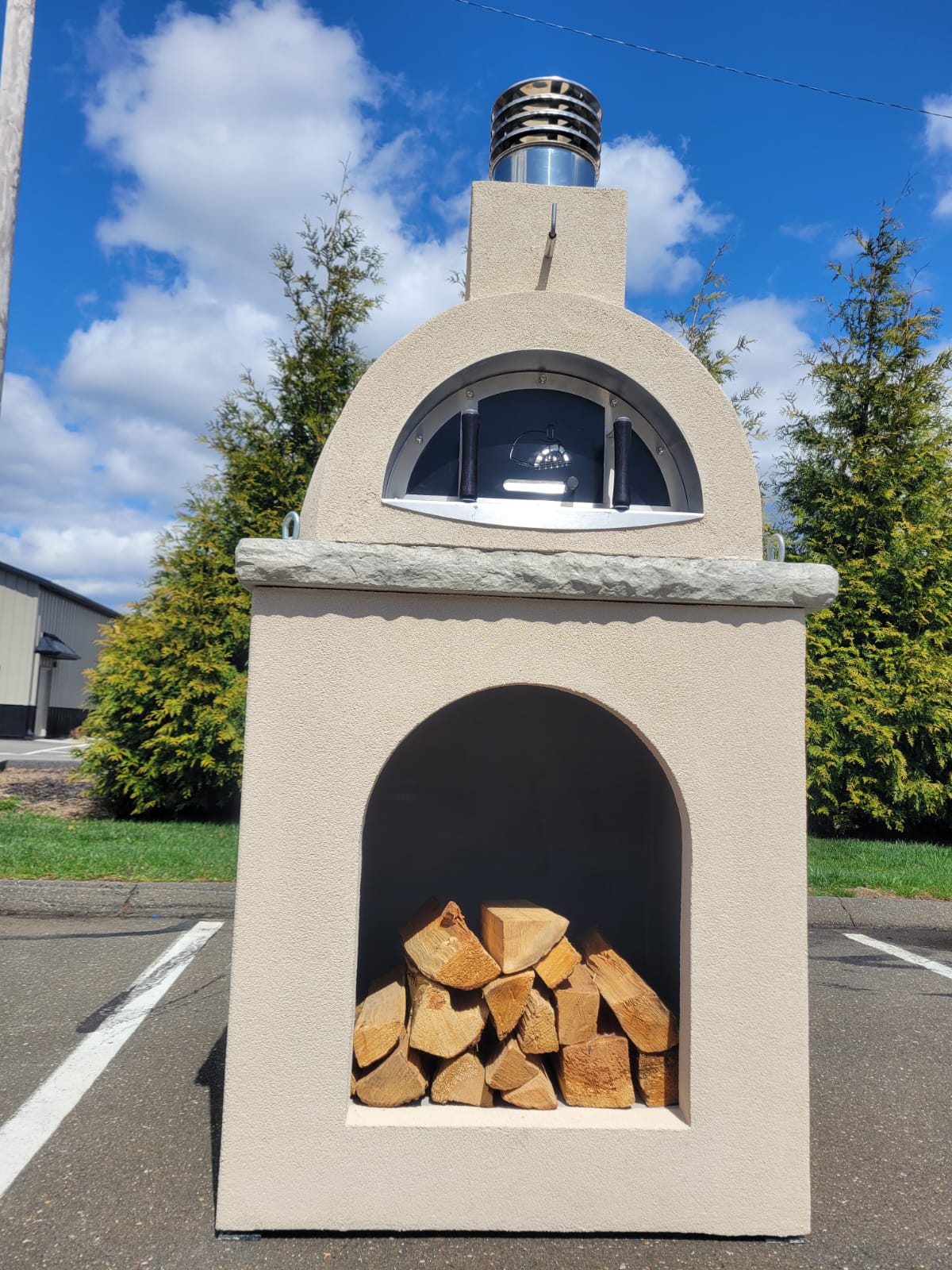 ProForno Sierra Dune with Matching Base Traditional Wood Fired Brick Pizza Oven