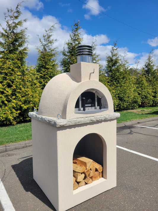 ProForno Sierra Dune with Matching Base Traditional Wood Fired Brick Pizza Oven