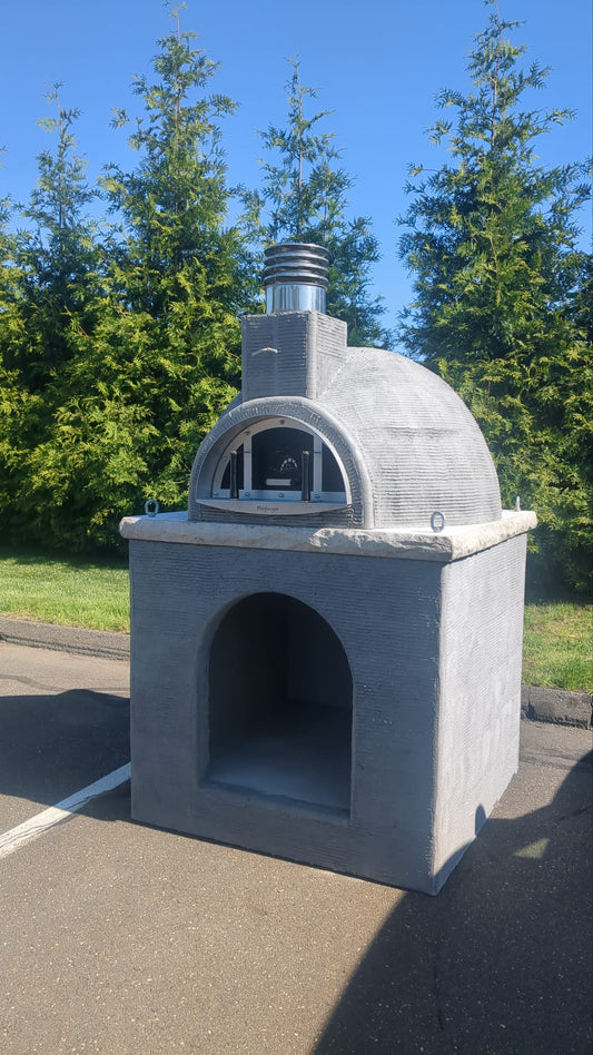 ProForno Naked with Matching Base Traditional Wood Fired Brick Pizza Oven