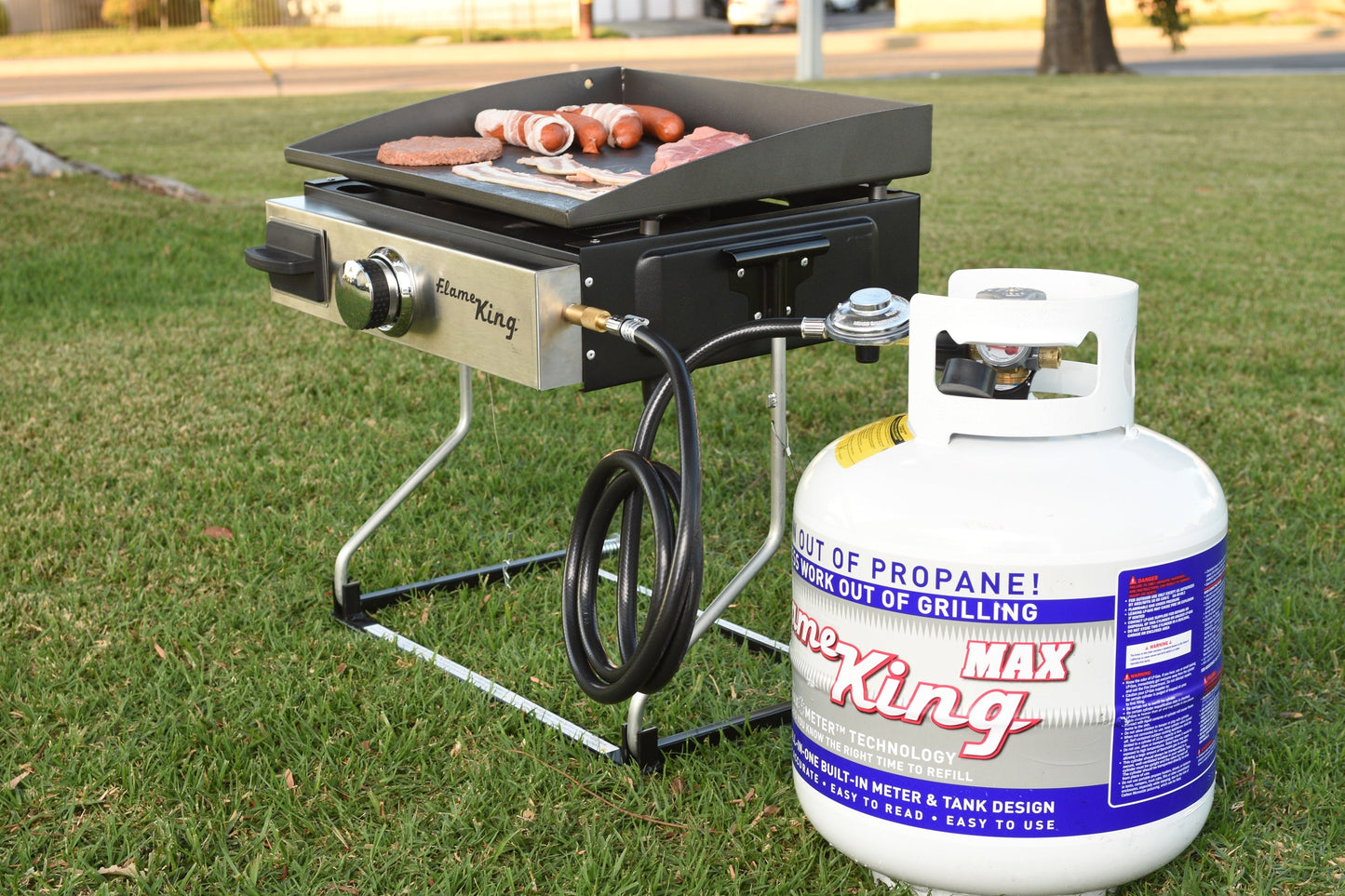 Flame King 20lb Propane Tank LP Cylinder with OPD & Gauge