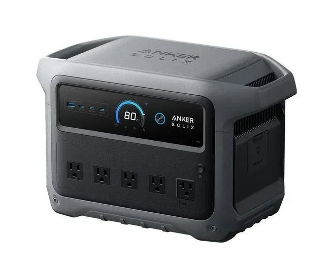 Anker SOLIX C1000 Gen2 Portable Solar Generator with Anker 100W Portable Solar Panel