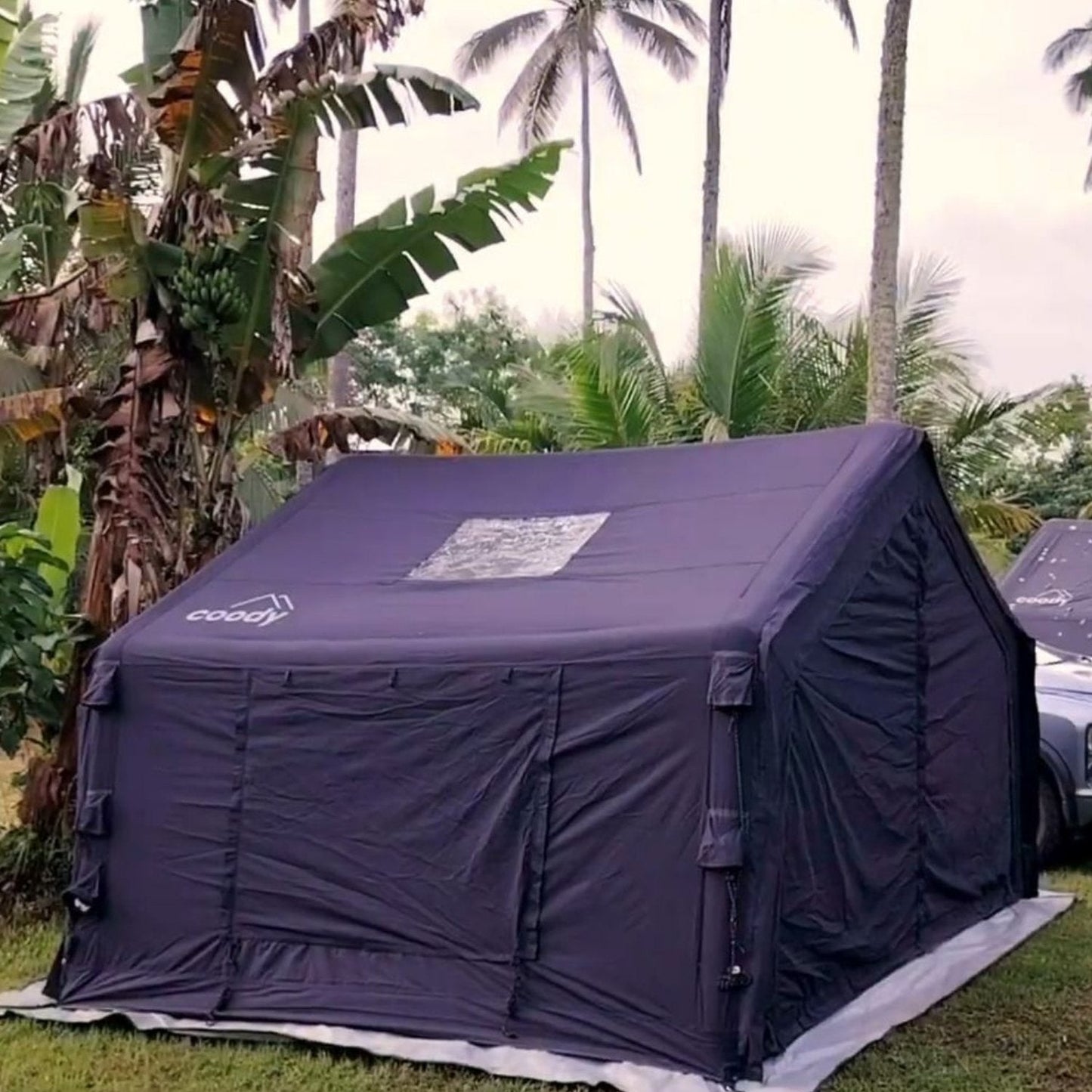 Coody 10 Black Inflatable Tent House for Camping (2-4 Person)