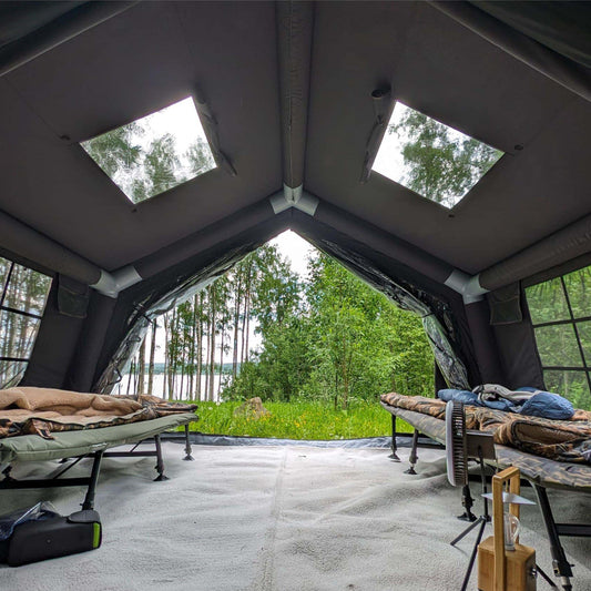 Coody Familia AirTent 17.2 Black Inflatable Tent House for Camping (2-10 Person)