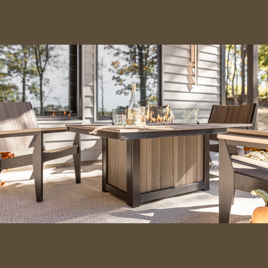 Berlin Gardens Donoma Rectangular  42" x 54" Fire Pit