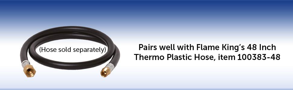 Flame King 2 Stage Auto Propane Gas Regulator with Pls Cover & Long Mount Bracket & 2-12" Pigtails