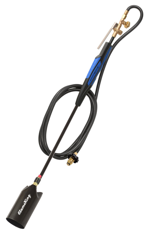 Flame King Heavy Duty Propane Torch Weed Burner 500,000 BTU with Push Button Piezo Ignitor