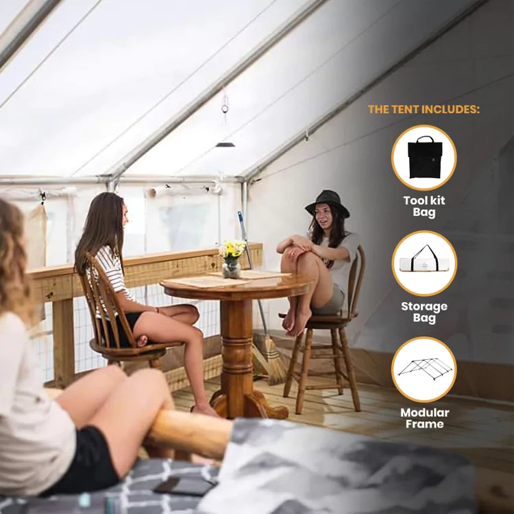 White Duck 12'x14' Alpha Wall Tent