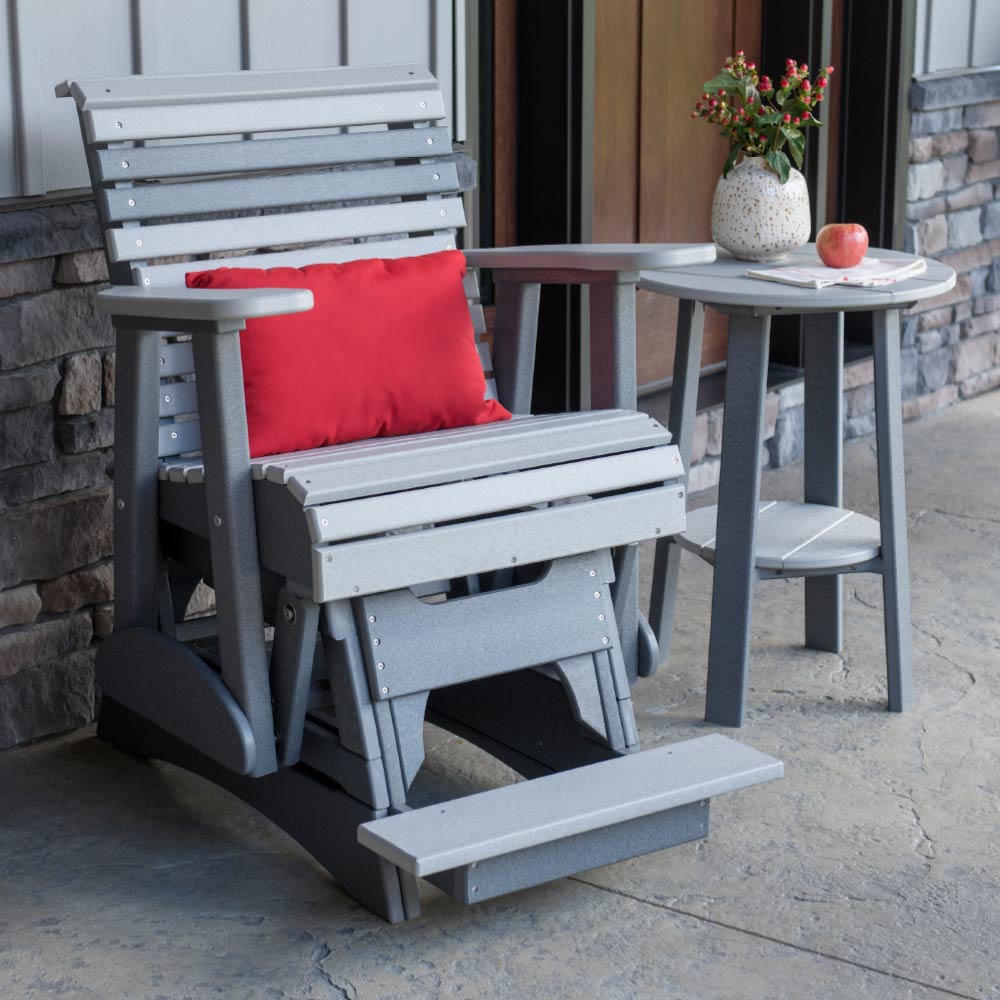 LuxCraft Poly 2' Plain Balcony Glider