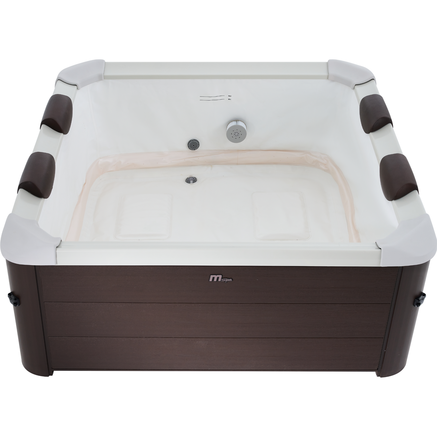 MSpa Frame Series Tribeca Square 4-6 Person Portable Outdoor Hot Tub Spa