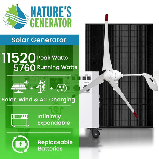 Nature’s Generator Powerhouse Solar and Wind Generator