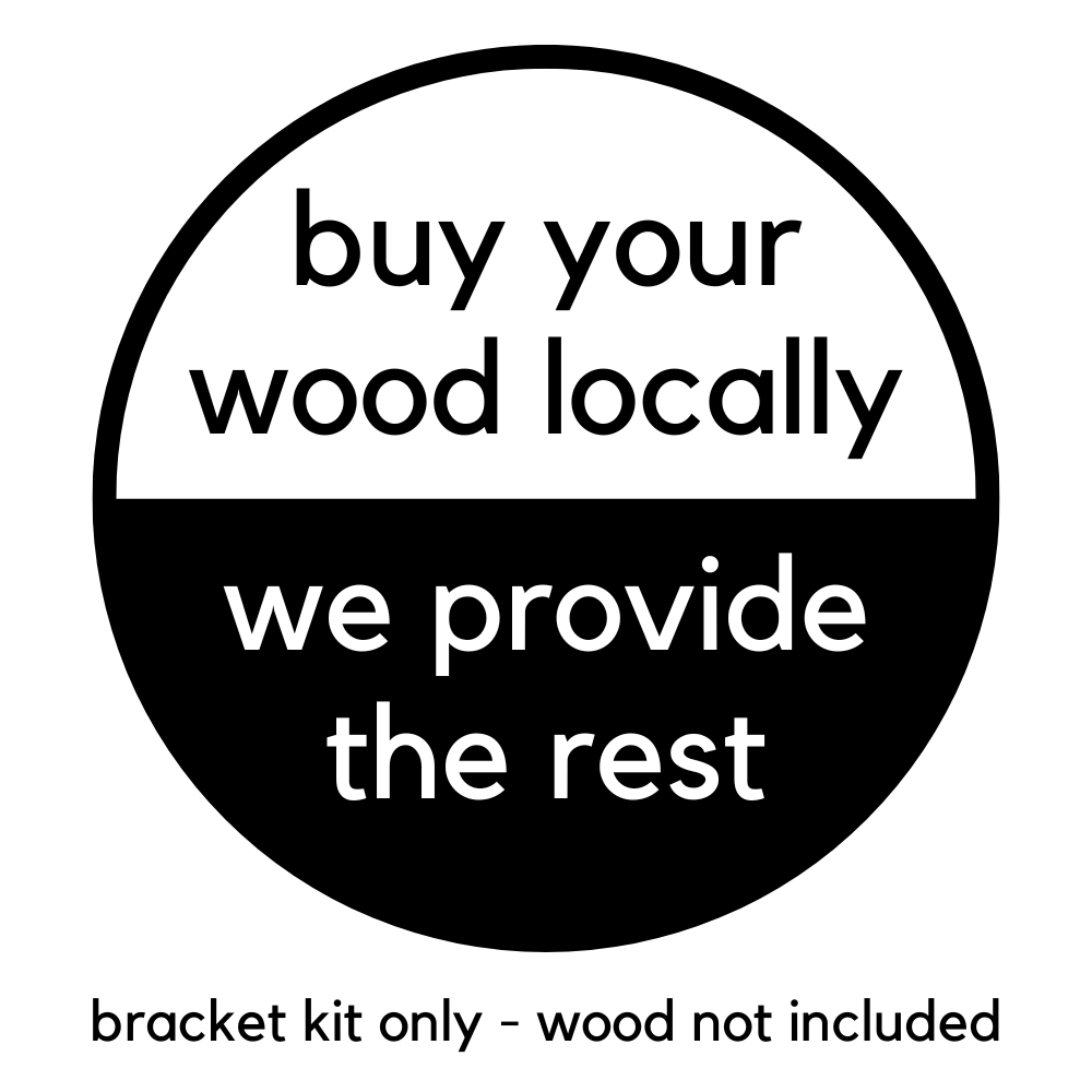 DIY Pergola Bracket Kit for an Attached Pergola Frame - Any Size Up to 12' x 12'