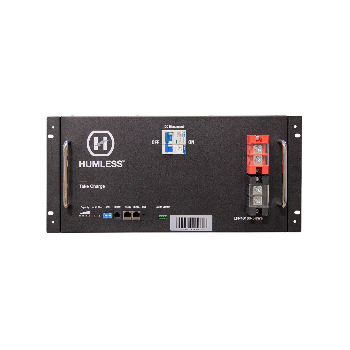 Humless Rack-mountable 5kWh 51.2 V LiFePO4 Battery