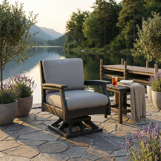 Berlin Gardens Classic Terrace Swivel Rocker Group B Fabric