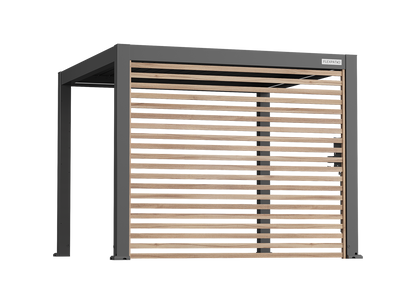FlexPatio Wood-Grain Slat Walls
