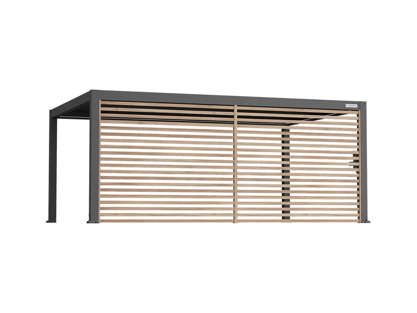FlexPatio Wood-Grain Slat Walls