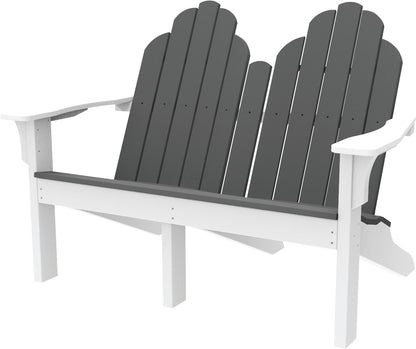 Seaside Casual Poly Adirondack Classic Love Seat