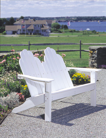 Seaside Casual Poly Adirondack Classic Love Seat