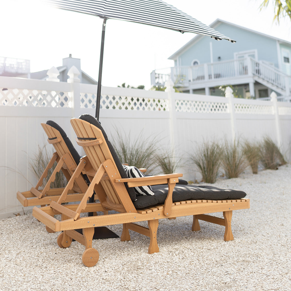 Berlin Gardens Comfo Back Adirondack Chaise Lounge