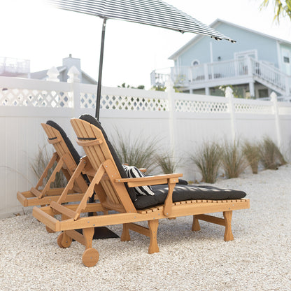 Berlin Gardens Comfo Back Adirondack Chaise Lounge