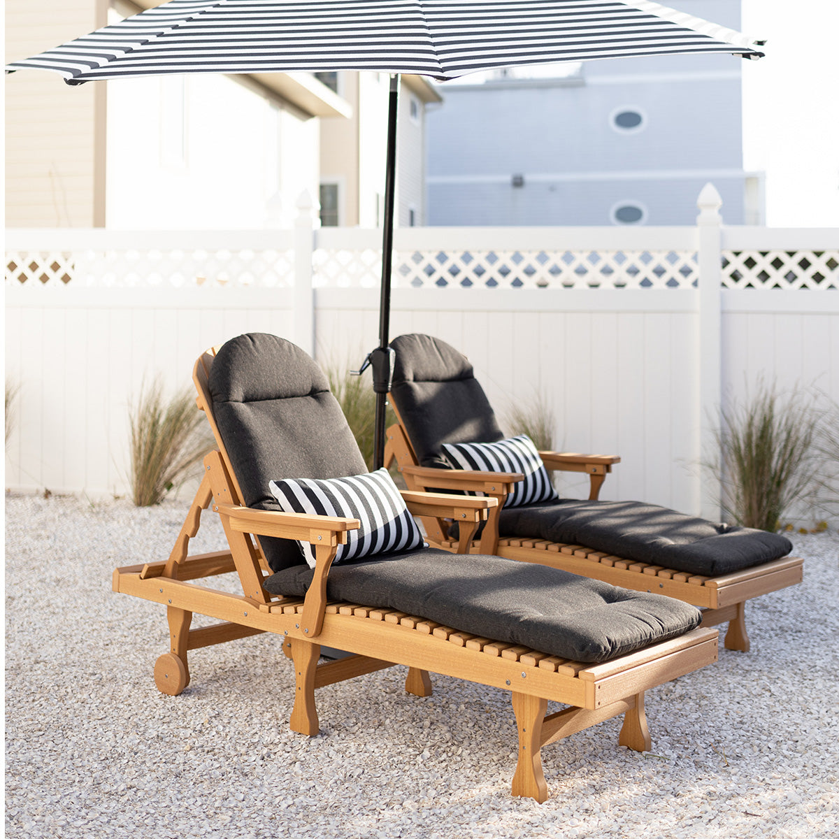 Berlin Gardens Comfo Back Adirondack Chaise Lounge